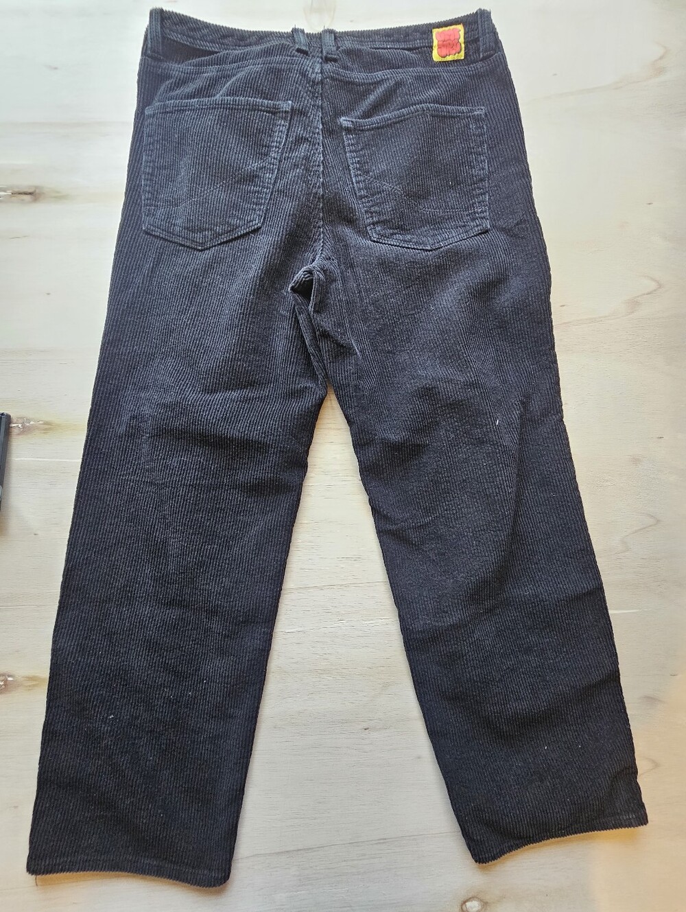 Empyre Corduroy Pants Men's Size 33 Black Loose Fit Vintage Skate Style - Picture 5 of 9